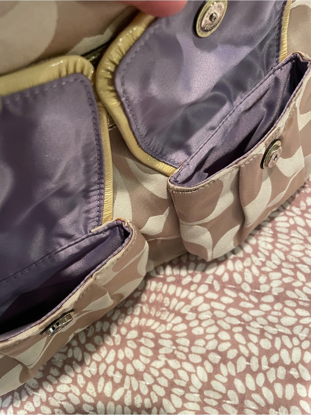 Coach Poppy Signature Double Pocket Hobo Bag - Picture 7 of 12